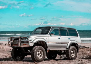 しんたランドクルーザー80愛知県伊良湖岬のどこか