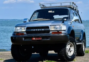 ko88cu5ランドクルーザー80霞ヶ浦大山スロープ