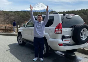 K-ランドクルーザープラド-富士山