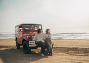 日々輪業-ランドクルーザー40-千里浜ドライブウェイ