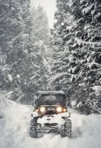 maru.x_ray-三菱ジープ J54-とある雪山